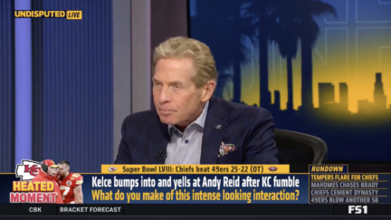 Skip Bayless reacts to Travis Kelce's sideline tantrum
